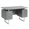 Techni Office Solutions 47.25" Gray Unique Techni Mobili Modern Office Desk with Storage